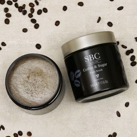 SBC Skincare Coffee & Sugar Body Scrub 500g, Exfoliating Body Scrub, Nourishing, Softening, Smoothing