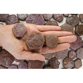Fantasia Fantasia Materials: 3 lbs Large Ruby in Natural Hexigonal Shape Rough Stones from India