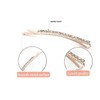 Mytoptrendz® 2pcs 6cm Girls Sparkly Rhinestone Hair Pins Gold Plated