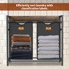 SZHLUX Laundry Hamper, Laundry Basket with Classification Labels and 2
