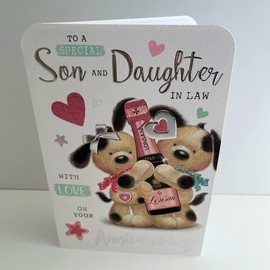 Jonny Javelin Son And Daughter In Law Anniversary Card