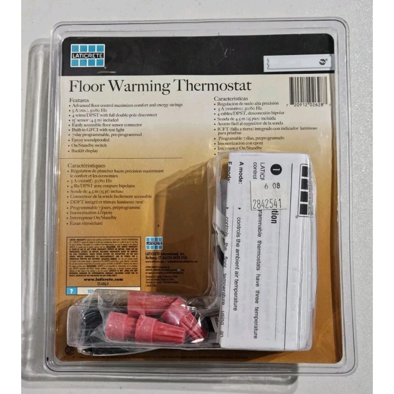Laticrete 0800-0006-2 Floor Warming Thermostat Programmable 120V ☆ New /