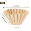 EUSOAR 1-4 Cup Coffee Paper Filters, Pack of 50 Natural