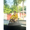 Baba Deep Singh Ji Car Dashboard Yellow Figurines Idol Punjabi