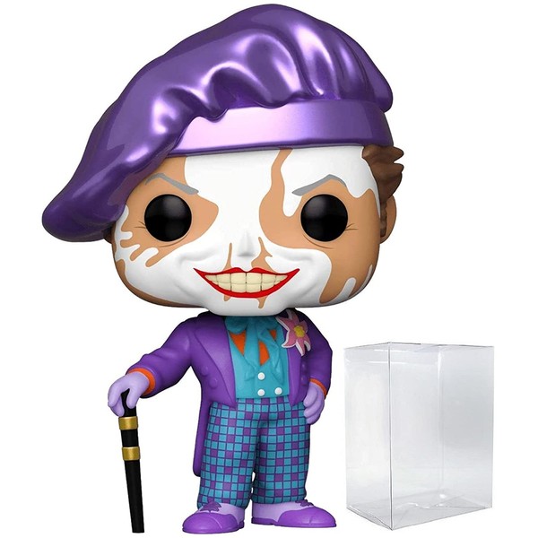 POP DC Heroes: Batman 80th - Joker (1989) Edition Chase Funko Pop! Vinyl Figure (Bundled with Compatible Pop Box Protector Case) Multicolored 3.75 inches