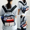 Mini Clear Backpack Transparent Backpack PVC Transparent School Backpack Black
