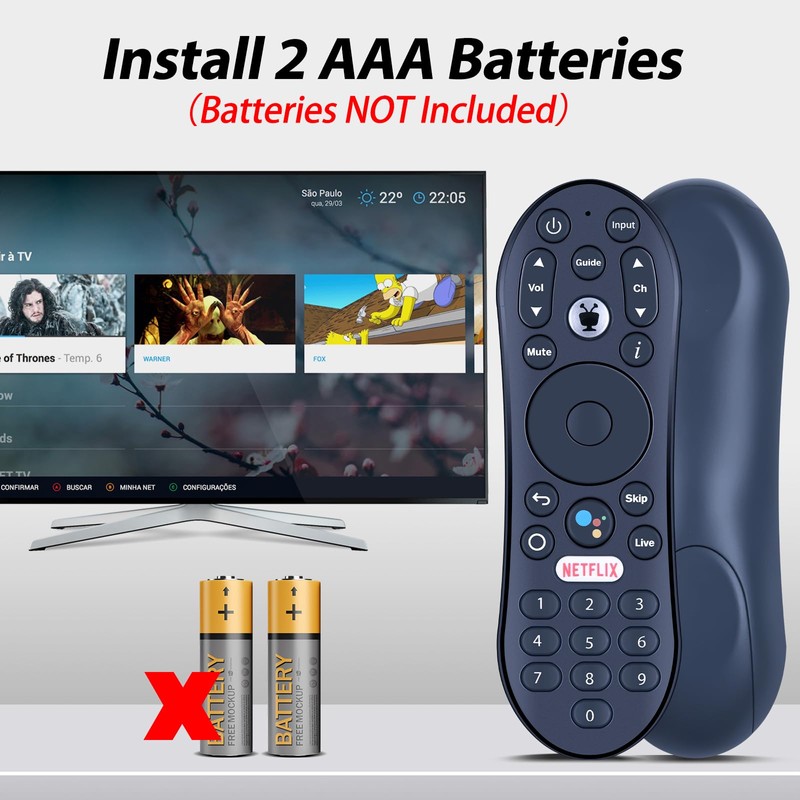 WDZP New R37023B Voice Remote Control Replacement for TiVo Stream