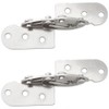 JJHXSM 2PCS Hidden 180 Degree Flip Table Hinge Silver Multifunctional