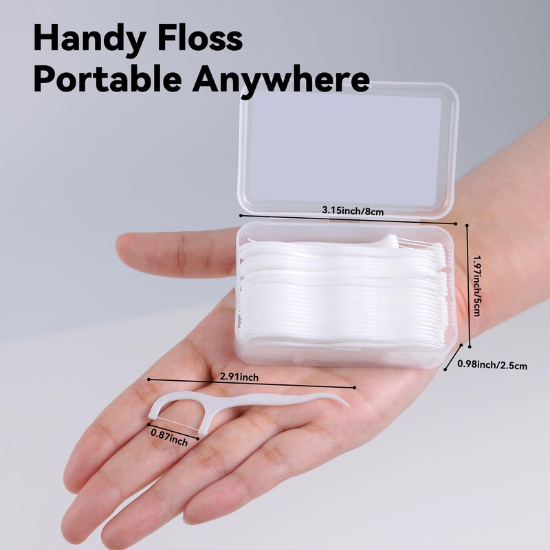 FRESHLIX Dental Floss Picks 1000 Count Tooth Picks Flossers Gen