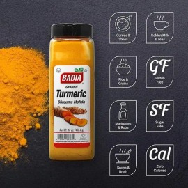 2 Pza. Cúrcuma Molida Badia 453.6g Turmeric Ground