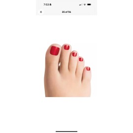 Color Street Nail Strips ~ BATON ROUGEY ~ Pedicure Set~ Retired ~ NIP