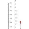 sourcing map Growth Board 200 cm Metric Height Map Ruler