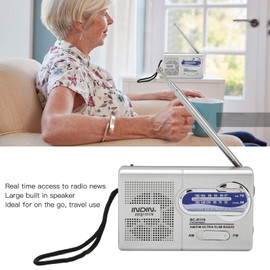 VBESTLIFE Portable FM Radio,Mini Multifunction Built in Speaker AM FM Transistor Radio with Headphone Jack,FM Portable Pocket Radio Music Player