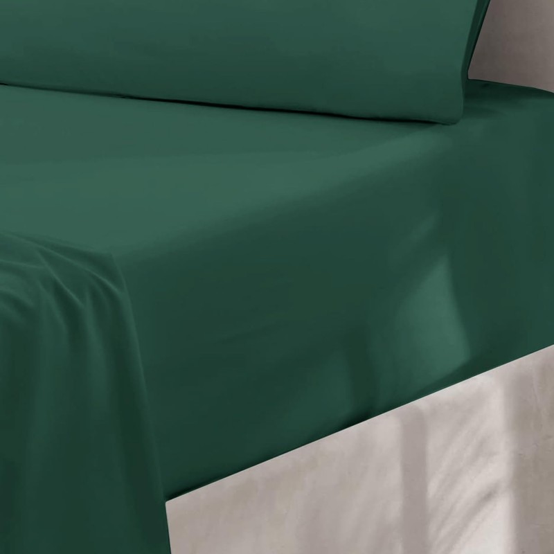 Oxford Homeware Emerald King Size Fitted Sheets -100% Brushed Microfibre