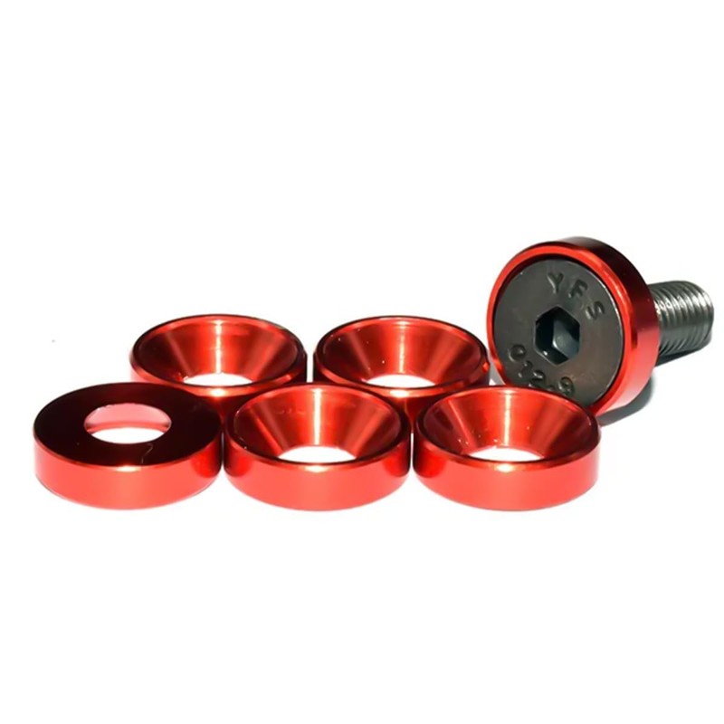 JNNJ 10 x aluminium countersunk washers, beautifying washers for engine
