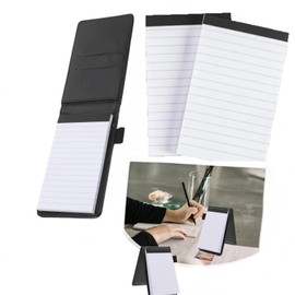 GSKQCRPR 3 Pcs Mini Pocket Notepad A7 Holder Set, Refillable Notebook with Pen Holder, Includes 2 Memo Book Refills & 150 Lined Pages 3 Notepads for Travel Friendly Daily Carry Organizer