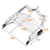 Mofun Luggage Rack Rear Grab Handles Bracket Compatible with Harley