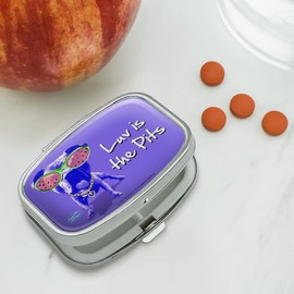 Luv is The Pits Love Pitbull Watermelon Sunglasses Rectangle Pill Case Trinket Gift Box