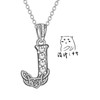 KINGWHYTE Initial Necklace 925 Sterling Silver Letter Necklace with Celtic