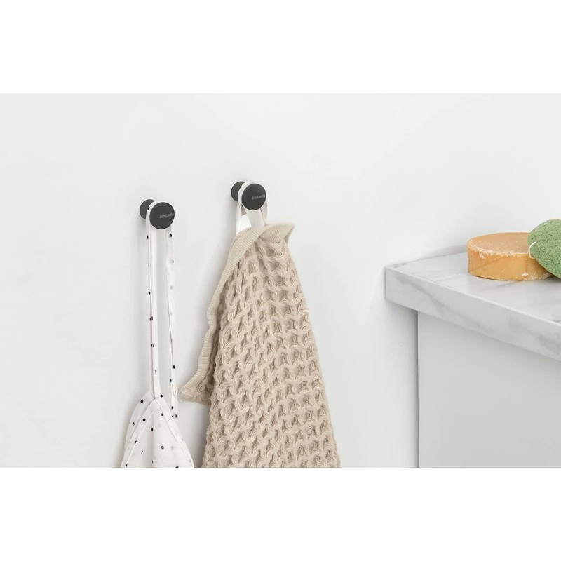 Brabantia - Mindset Towel Hooks - Ideal for Bathroom, Toilet