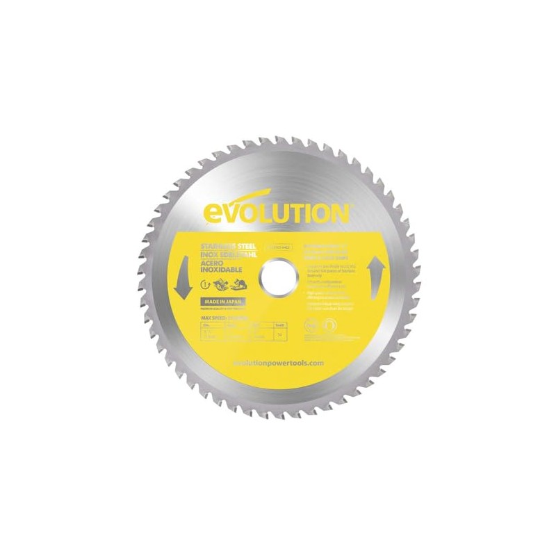 Evolution Power Tools S210TCT-54CS, Stainless Steel, 210mm