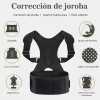 Faja Lumbar Corrector Postura Ajustable Thorcico Magntica -