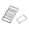 sourcing map Metal Rectangle Ring Buckles 25.7x12.5mm for Bags Belts