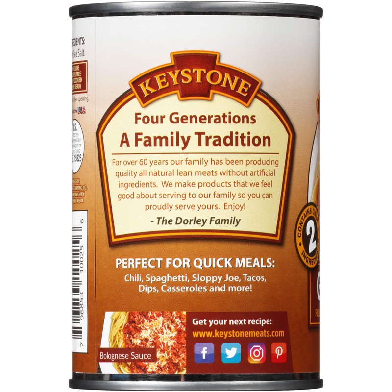 Keystone All Natural Ground Beef 14 Ounce Long Term Emergency