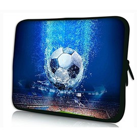 17”-17.3" inch Shoulder Laptop Messenger Solid Strong Canvas Sleeve Case Bag Briefcases Multi-Colour by Funky Planet Bags Cases (Football Stadium)