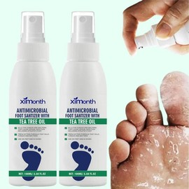 Ximonth Tea Tree Oil Foot Spray | Cracked Heels & Athlete’s Foot Relief | 48H Odor Control | Callus & Nail Care - Specification: 2PCS