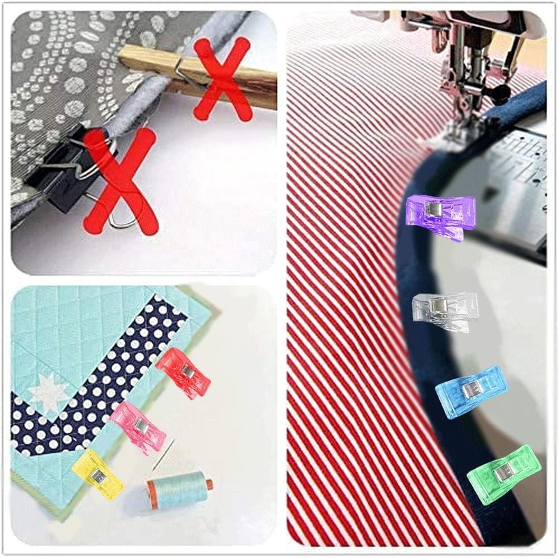Sewing Clips, Transparent Fabric Clips, Universal Craft Quilt Hanging Large