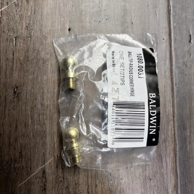 BALDWIN 2 Pack Baldwin 1080.003.I Ball Tip-Radius Corner Hinge