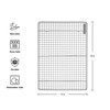 KitchenAid Nonstick Swiss Engineered Aluminized Steel Cooling Rack, Dishwasher Safe,