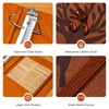 Ovesmusl Leather D Ring Binder Fits 8.5"x11" Letter Size Paper,