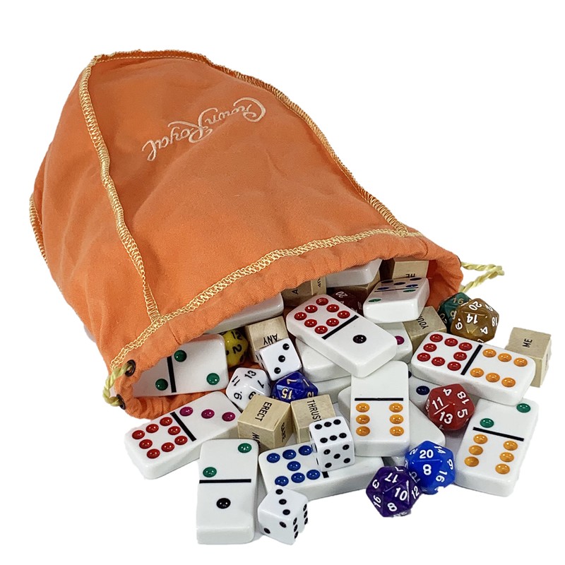 Orange Crown Royal Bag w/Drawstring - Perfect for Storage Gift