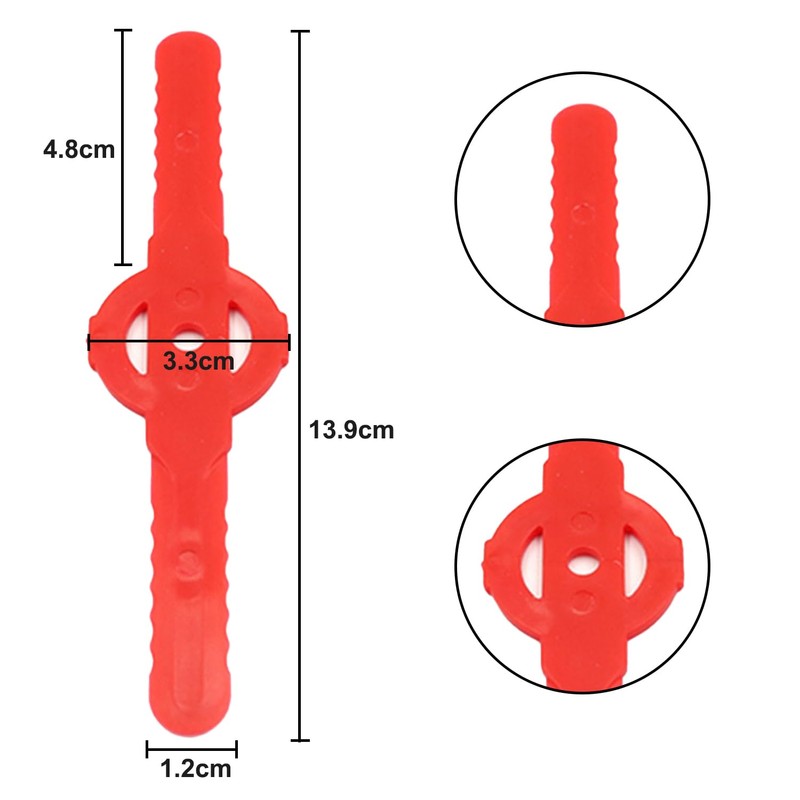 HIXNUG 36Pcs String Trimmer Head Blades Plastic Weed Trimmer Accessory