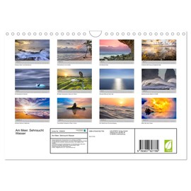 Am Meer. Sehnsucht Wasser (Wandkalender 2026 DIN A4 quer), CALVENDO Monatskalender