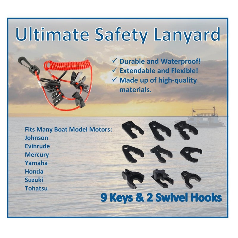 Ultimate Universal Boat Kill Switch Safety Lanyard (1)