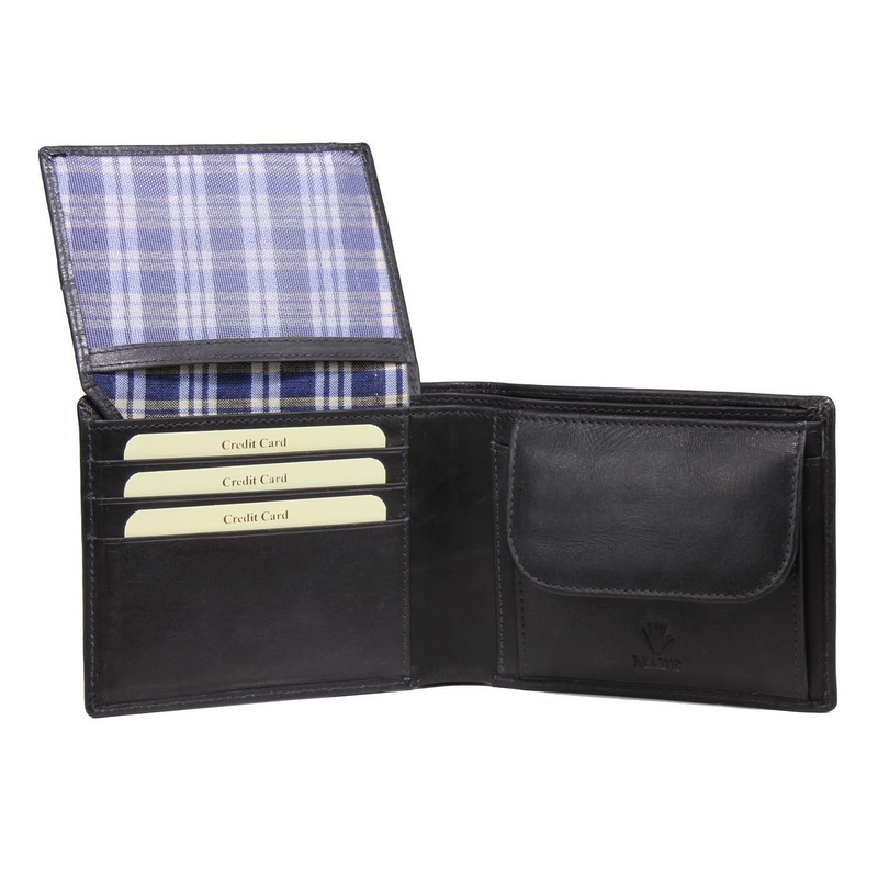 Green Burry Vintage Full Grain Leather Wallet 12 cm