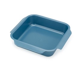 Joseph Joseph Nest Bakeware and Roasting Pan, Carbon Steel Baking Pan with Non-Stick Coating, Easy-Pull Handles, Organized Kitchen Storage, Medium, Blue