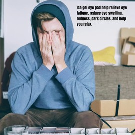 Eye for Puffy Eyes, Cooling Eye, Reusable Eye Patches, Ice Packs Cold Compress Eye Pack Ice Gel Eye Pack Cooling Cold Compress Gel Eye Pad for Eye Strain Swelling Dark Circle