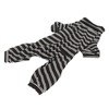 Dog Striped Pajamas Classic Black White Stripe Lightweight Full Coverage