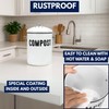 Granrosi Countertop Compost Bin Kitchen - 1.3 Gal Indoor Compost