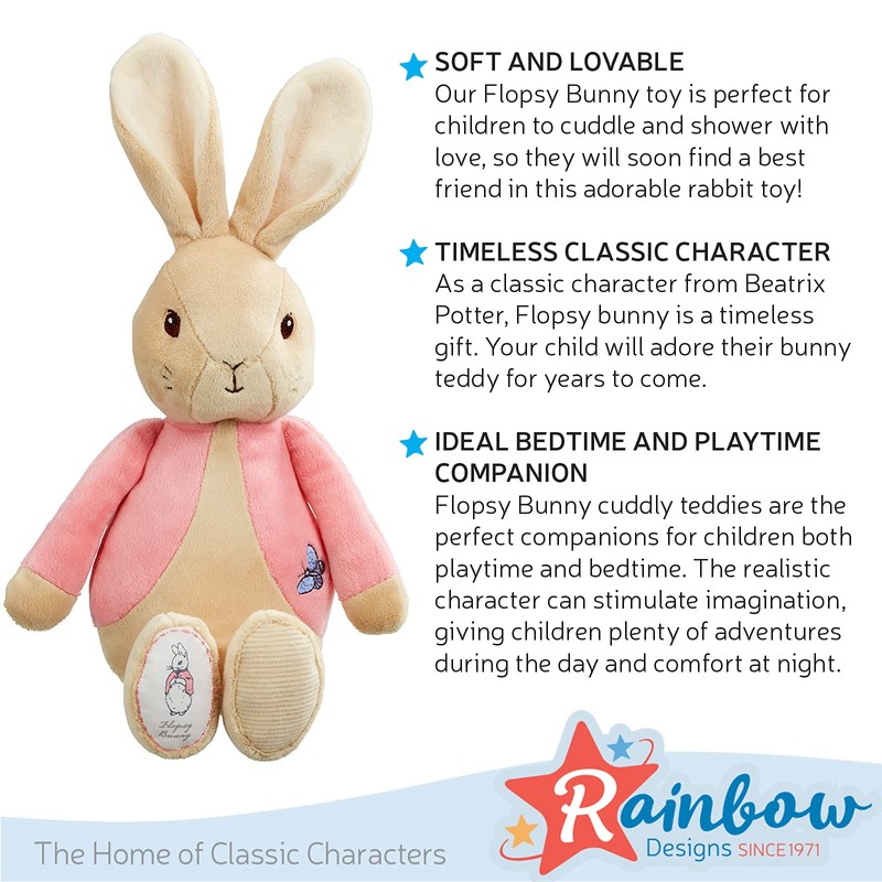 Rainbow Designs Peter Rabbit My First Flopsy Bunny - Cuddly