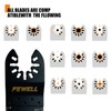 FEWELL 55PCS Oscillating Saw Blades, Universal Titanium Multitool Blades for