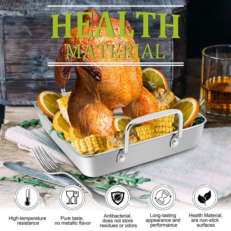 Leonyo Beer Can Roasting Chicken Holders, Stainless Steel 9 Inch