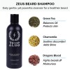 Zeus Premium Beard Shampoo Conditioner Kit Brush USA Germany Choice