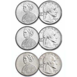 2023 P D S Jovita Idar American Women Quarter 3-Coin Set BU -From U.S. Mint Roll