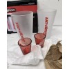 Snap-On Tools 4 Piece Drinkware Set Frosted Pint Glass Red