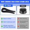 MCOTOP Gas Stove Knob Locks, Stove Knob Safety Covers for